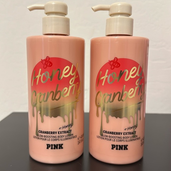 Victoria's Secret PINK Honey Cranberry Body Lotions New